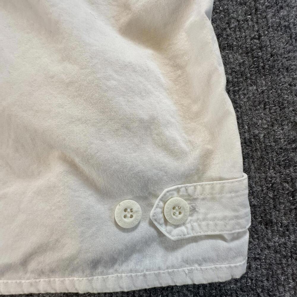 Bill Blass Men's Zip Hoodie Jacket L White Cotton Lightweight Streetwear Q-1 - Picture 4 of 14